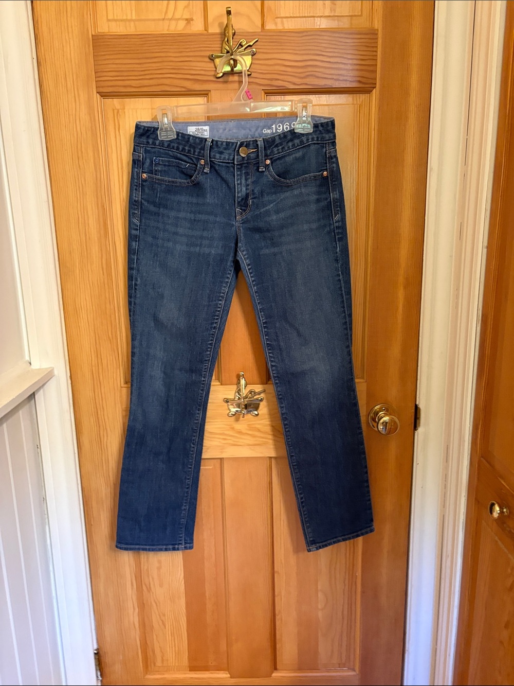 GAP Straight-Leg Dark Blue Women’s Jeans